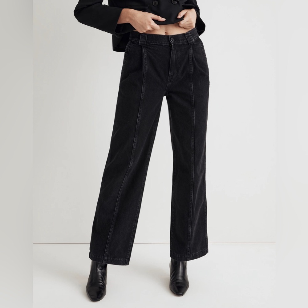 Madewell Black demon Flare & Wide Leg Jeans size large 10/12